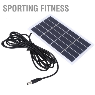 Sporting แผงแบตเตอรี่ พลังงานแสงอาทิตย์ 2W 5V พร้อมอินเตอร์เฟส Dc สําหรับโคมไฟสวน 3.7V