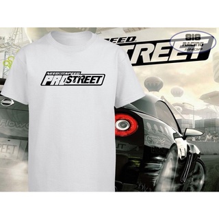 สตรีทแฟชั่น เสื้อยืด Racing Sport [สีขาว / สีเทา] [PROSTREET]คอกลมสามารถปรับแต่งได้