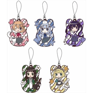 [ใหม่/มือ1] Is the order a rabbit? Rubber Strap พวงกุญแจการ์ตูน Gochuumon wa Usagi Desu ka? แท้จากญี่ปุ่น