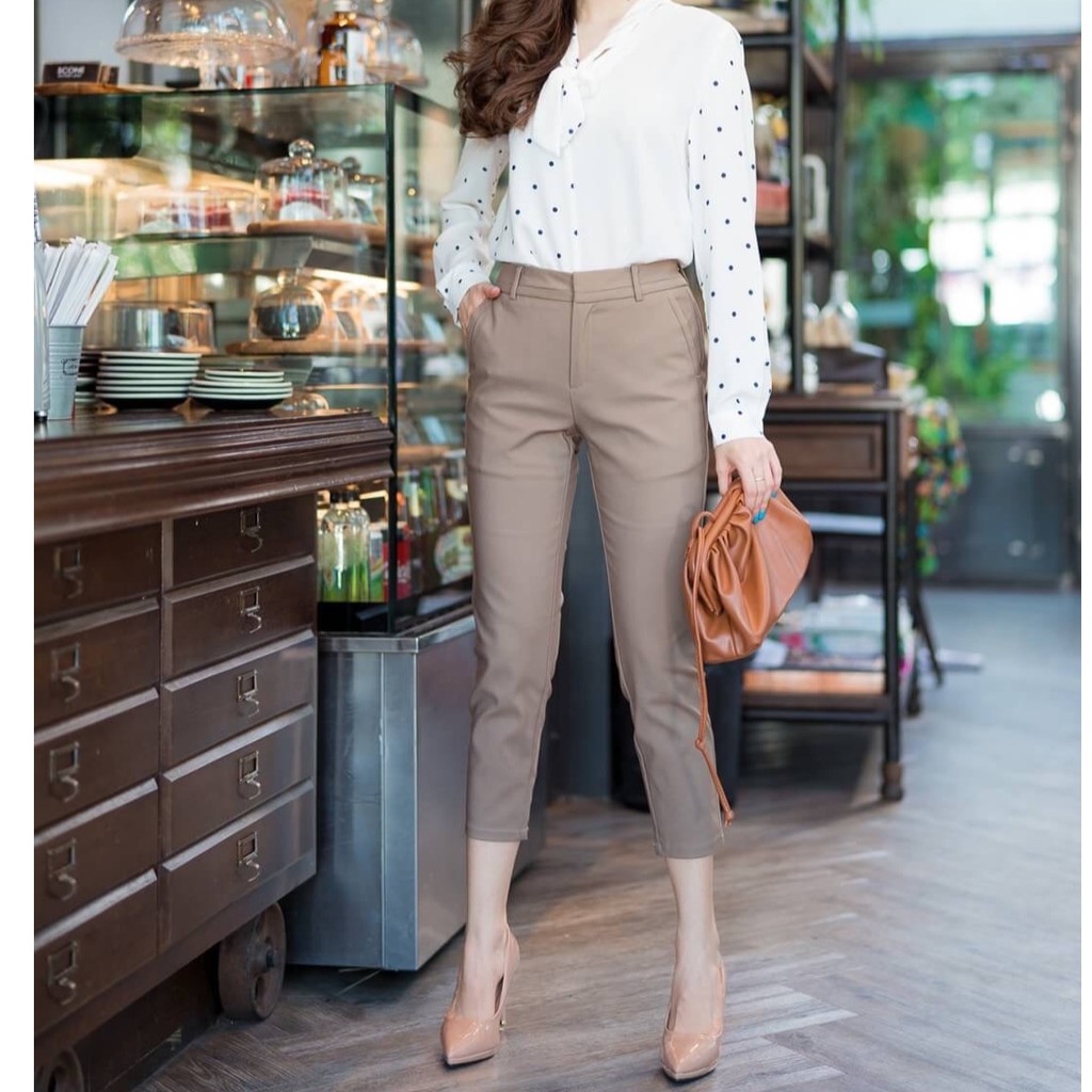 Missdaisy กางเกง7ส่วน No.7048 ผ้ายืด Spandex