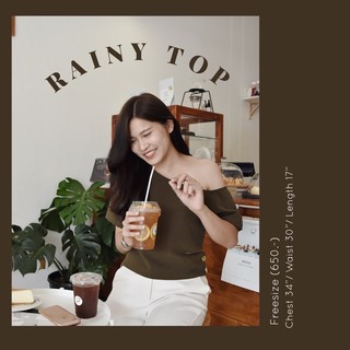 RAINY TOP - OLIVE GREEN