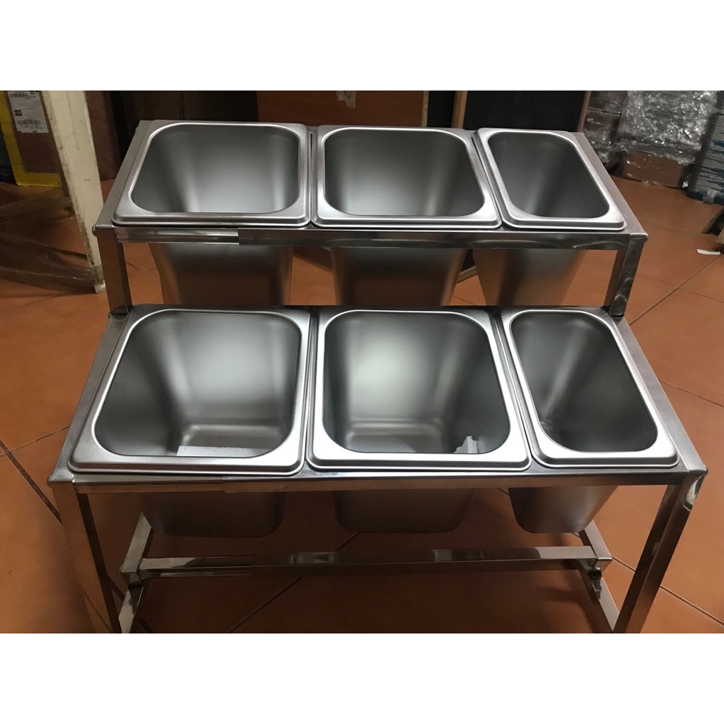 ชั่นวางอ่างอาหาร กล่องใส่เครื่องปรุงสแตนเลส แบบยืดหดได้ 35`60 ซม.(ฝาปิดแบบทึบ ไม่มีช่องใส่ช้อน) - รูปที่ 5