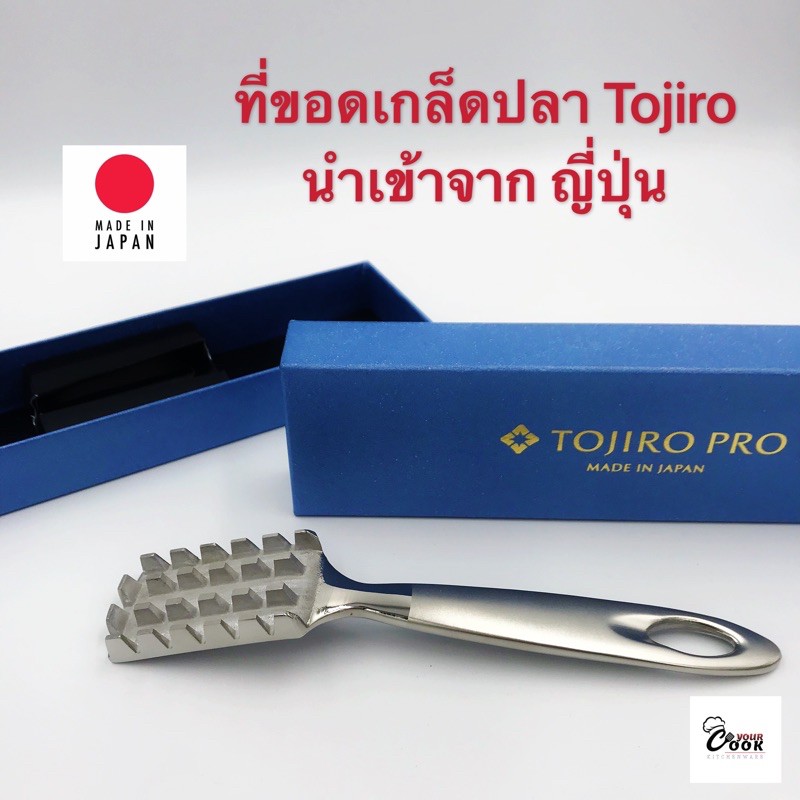 Yourcook - ที่ขอดเกล็ดปลา Tojiro ที่ขูดเกล็ดปลา ที่ขอดเกล็ดเกล็ดปลา สำหรับขจัด เกล็ดปลา นำเข้าจาก ญี่ปุ่น