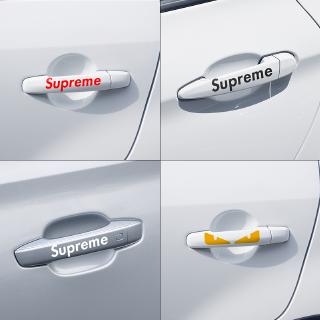 สติกเกอร์ติดประตูรถยนต์ ลายSupreme หลากหลายสี