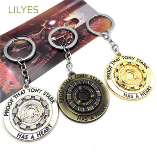 Lilyes พวงกุญแจ จี้ฟิกเกอร์ Marvel Avengers Super Hero Arc Reactor สําหรับเก็บเครื่องประดับ