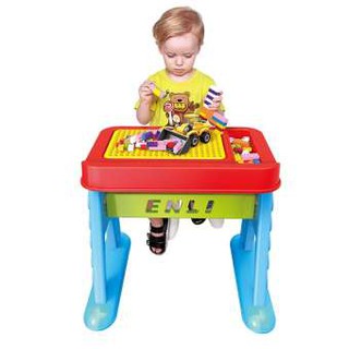 โต๊ะตัวต่อ 3 in 1 ขนาดใหญ่ที่สุดสูง 50 cm. Build n learn block table