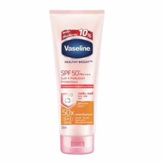 Vaseline Healthy Bright Sun+Pollution Protection Serum SPF50+/PA++++เซรั่มบำรุงผิวพร้อมให้การปกป้องผิวจากแสงแดด200 มล.