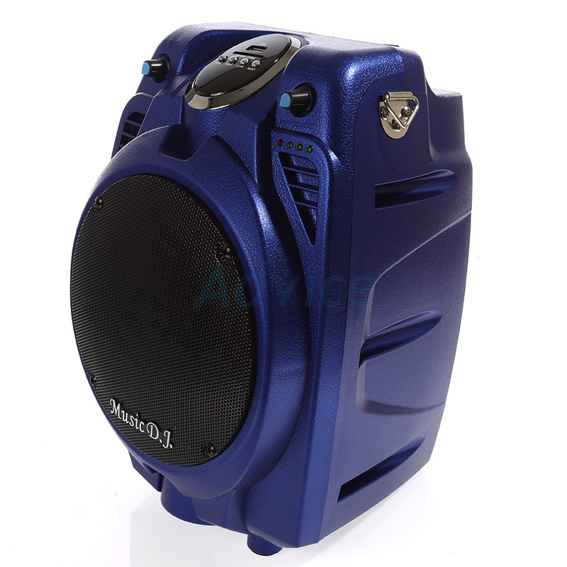 ลำโพง Music D.J. (D8500) Blue +USB,BLUETOOTH แถม Microphone