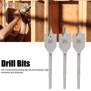 Ryo Tools ชุดเครื่องมือเจาะหลุมเหล็กคาร์บอน 28 มม. 3 ชิ้นสําหรับงานไม้