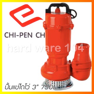 ปั้มแช่ไดโว่ 3" 750w CHIPEN WD750A submersible pump CAS306 ดูดน้ำบ่อ น้ำขัง