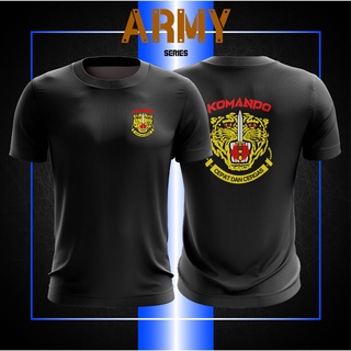 เสื้อยืดผ้าฝ้ายพิมพ์ลายแฟชั่น เสื้อยืด BAJU INNER KOMANDO BAJU ARMY