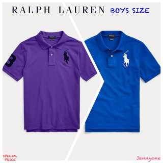 RALPH LAUREN BIG PONY COTTON MESH POLO ( BOYS SIZE 8-20 YEARS )