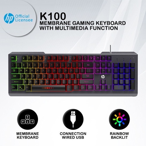 HP รุ่น K100 Gaming Keyboard
