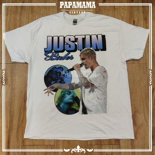 [ Justin Bieber ]  WorldTour2022 DTG (Direct To Garment) tag Gilden แท้100% พิมพ์ดิจิตอล เสื้อวง จัสติน papamama vintage