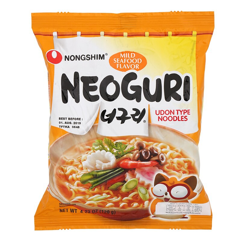 Nongshim Neoguri Udon Mild Seafood 120g. Nongshim Neoguri Udon Mild Seafood 120g.