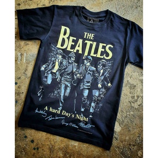 ∈○BT 159 The Beatles เสื้อยืด สีดำ BT Black Timber T-Shirt ผ้าคอตตอน สกรีนลายแน่น S M L XL XXL