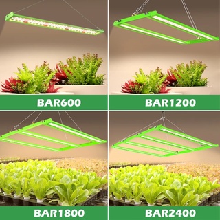 AC100-277V Full Spectrum LED Grow Light ไฟบาร์ปลูกต้นไม้ มี1/2/3/4 แถว 600W/1200W/1800W/2400Wให้เลือก ไฟปลุกต้นไม้ ไฟช่วยต้นไม้โตเร็ว แสงขาวเหลือง แสงธรรมชาติ