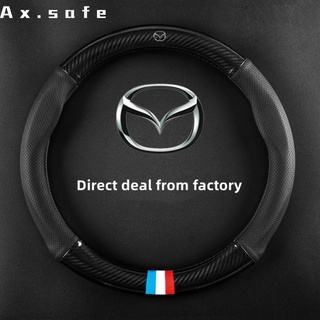 【Ax·safe】ปลอกหุ้มพวงมาลัยรถยนต์ สําหรับ Mazda mazda2 mazda3 mazda6 cx3 cx30 cx5 cx8 cx9