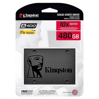 👍🔥⚡💥ราคาแรงส์ 9.9🔥⚡💥480GB SSD (เอสเอสดี) KINGSTON A400 SATA III  2.5” (SA400S37/480G) - รับประกัน 3 ปี