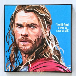 Thor #2 ธอร์ เทพเจ้าสายฟ้า Marvel มาร์เวล รูปภาพ​ติด​ผนัง ​pop​ art การ์ตูน กรอบรูป แต่งบ้าน ของขวัญ