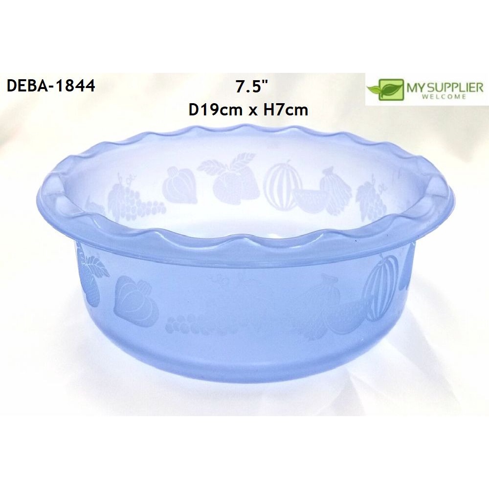 อ่างกลม 7.5 นิ้ว D19cm x H7cm (ชมพู/น้ําเงิน)