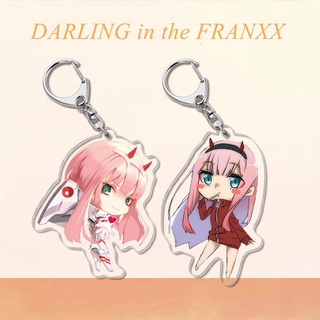 Darling in the FRANXX Zero Two พวงกุญแจ จี้อะคริลิค สร้างสรรค์ เครื่องประดับ ขายส่ง ของขวัญขนาดเล็ก รอบแอนิเมชั่น