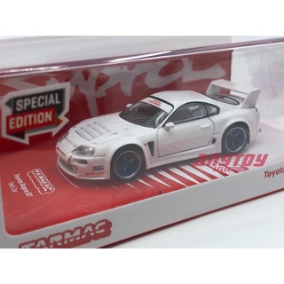 Tarmac Works รถทดสอบ Toyota Supra GT สีขาว HK Toycar Salon พิเศษ 1: 64 HOBBY64