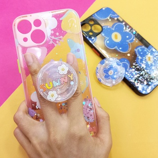 ￼￼เคส Realme c17/c25พร้อมส่งจากไทย!!เคส tpu ขอบสีกันกล้องกากเพชรกริตเตอร์ ฟรี griptok ลายดอกไม้ เคสมือถือ