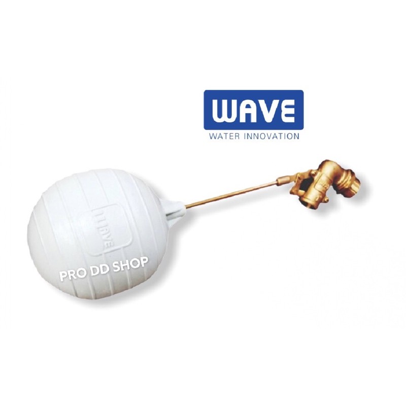 ลูกลอยก้านทองเหลืองยี่ห้อ WAVE ขนาด 1 นิ้ว