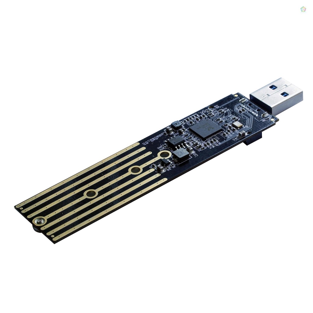 {พร้อมส่ง} บอร์ดอะแดปเตอร์ NVMe PCIe เป็น USB3.1 Type A M.2 2 in 1 รองรับโปรโตคอล NVMe & SATA Dual #2