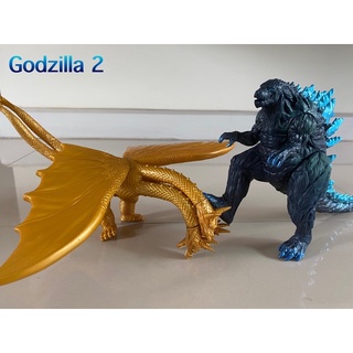 ก็อตซิลล่า Godzilla แพ็คคู่ ความสูง 17 cm งานยางไวนิลขยับแขนขาหัวหางได้