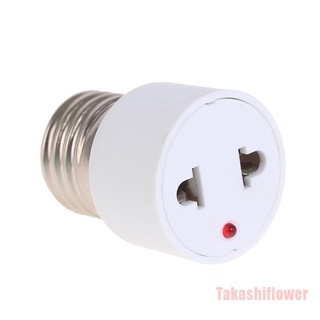 Takashiflower อะแดปเตอร์สกรูเชื่อมต่อ 220V E27 Abs สีขาว Us