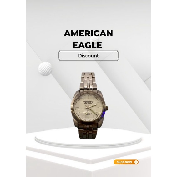 นาฬิกาผู้หญิง American Eagle ของแท้100% แถมกล่องกำมะหยี่สีน้ำเงินให้สาย สแตนเล8ส สตีล