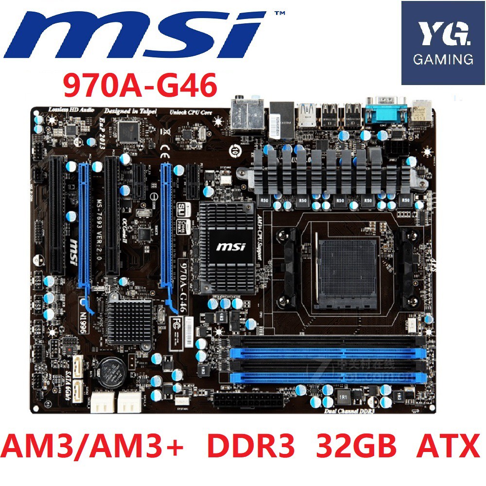 Msi 970a g46 ms 7693 какие процессоры поддерживает