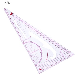 (KFL) ไม้บรรทัดพลาสติก ทรงสามเหลี่ยม อเนกประสงค์ สําหรับตัดเย็บเสื้อผ้า