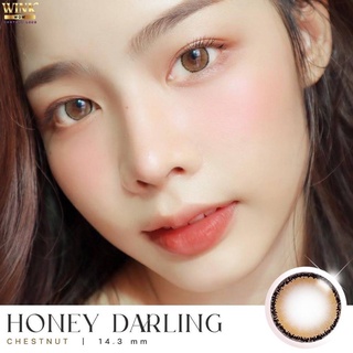 คอนแทคเลนส์ รุ่น Honey Darling ขนาดพอดีตา Dia 14.3 ยี่ห้อ Winklens