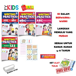 หนังสือ ABC &amp; 123 NUMBERS-Free Gift-Buku-Buku Aktiviti-Activity Book สําหรับเด็ก -Activity Book-Buku Kanak-4-6Tahun