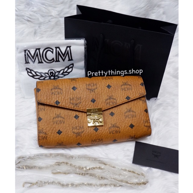 แท้💯% MCM Millie Flap Crossbody in Visetos