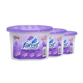 ใช้โค้ดส่งฟรี กล่องดูดความชื้น ถ่านดูดความชื้น และดับกลิ่น FARCENT 450ml