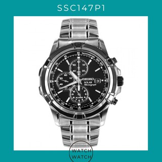 Seiko Solar Chronograph SSC147P1 SSC147P Mens Watch