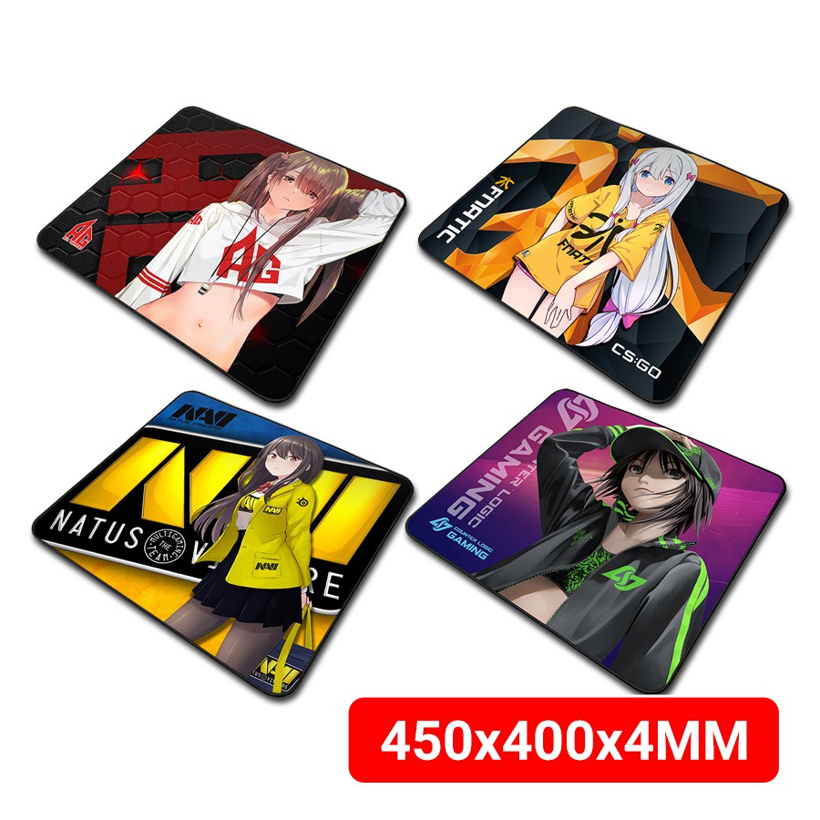 แผ่นรองเมาส์ อนิเมะ Big Size 450x400x4MM หลากหลายลาย ( Mouse Pad แผ่นรองเม้าส์ ) xQbn