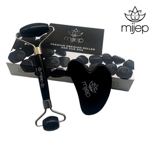 MIJEP Black Obsidian Roller &amp; Gua Sha