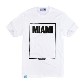 เสื้อยืด  MIAMI สีขาว สีดำ สีกรมสามารถปรับแต่งได้
