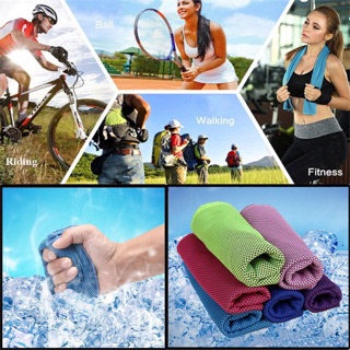 พร้อมส่ง! ผ้าเย็น "Super Cooling Sport Towel" ผ้าซับเหงื่อ ทำความเย็น ราคาพิเศษ 120บ.เท่านั้น