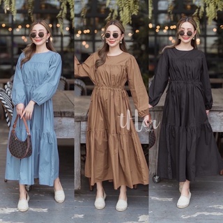 🌈🌿🌸🌺🌼🧡🤎💙🇰🇷Plain Cotton Maxi Dress🇰🇷