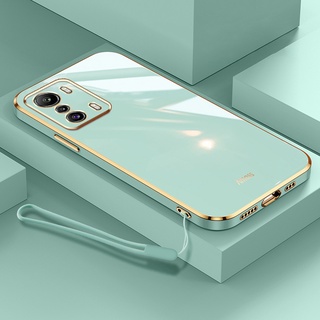 เคสมือถือ แบบนิ่ม ขอบตรง ลาย Free พร้อมสายคล้อง หรูหรา สําหรับ Infinix Zero 5G X6815 X6815B