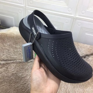 【สินค้าอยู่ไทยพร้อมส่ง】Crocs LiteRide Clog รองเท้าชายหาดของแท้รองเท้าบูชรูแห้งเร็ว