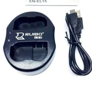 แท่นชาร์จแบตกล้องแบบคู่ DUAL BATTERY CHARGER รุ่น EN-EL15 USB Dual Battery Charger for Nikon