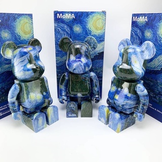 BEARBRICK BE@RBRICK VAN GOGH THE STARRY NIGHT MEDICOM TOY PLUS FIGURES GIFT TOYS 400% ฟิกเกอร์ หมีแบร์บริค สแตรี่ไนท์