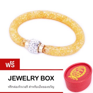 Tips Gallery กำไล ข้อมือ Austria Crystal Gold  รุ่น Wishing Stars Design TBS052 ฟรี กล่องจิวเวลรี